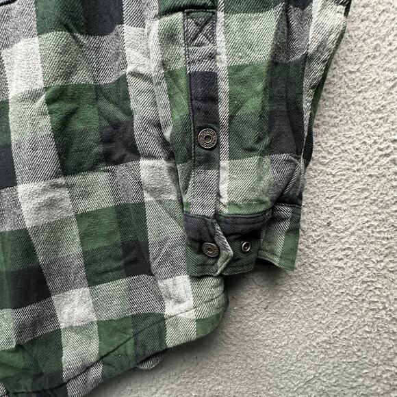 Duluth Trading Flapjack Fleece Lined Flannel Shirt Mens XL Jac Long Sleeve Snap - Picture 9 of 11